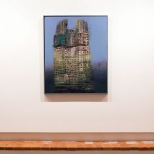 Building I. Óleo y mixta sobre tabla 100x81cm. 2016/2017, Entropía, Daniel Franca.