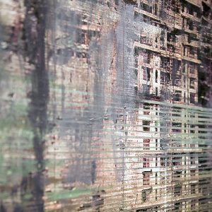 Detail Building. Óleo y mixta sobre tabla 100x81cm. 2016/2017, Entropía, Daniel Franca.
